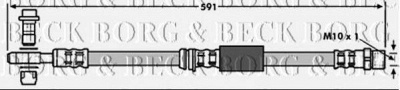 BORG & BECK bbh7746 -  Тормозной шланг